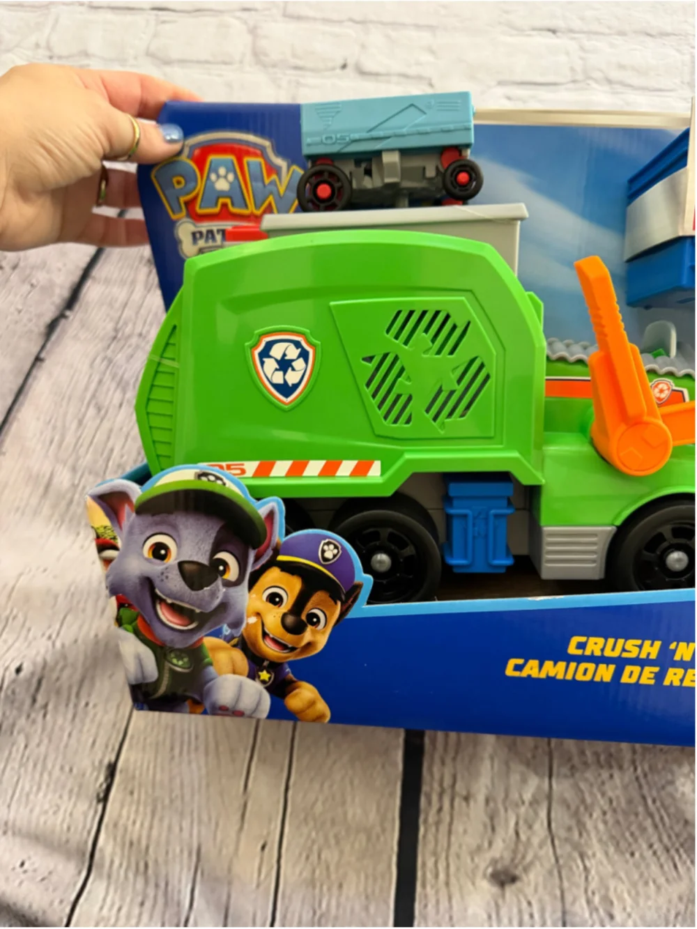 NEW Paw Patrol Rocky's Recycling Truck Toy One Size Green Orange